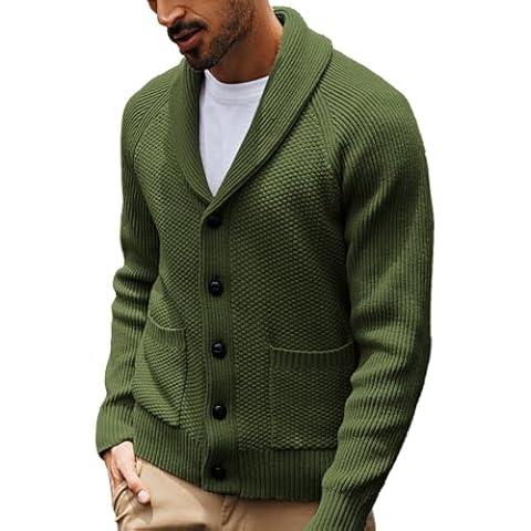 PJ PAUL JONES Men's Shawl Collar Cardigan Cover