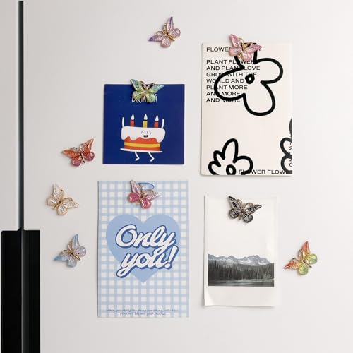 24 Imanes Decorativos en Forma de Mariposa para Refrigerador miniatura 2