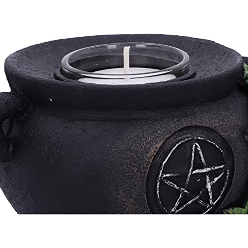 Nemesis-Now-Set-of-Two-Ivy-Cauldron-Witches-Candle-Holders-11cm-Black