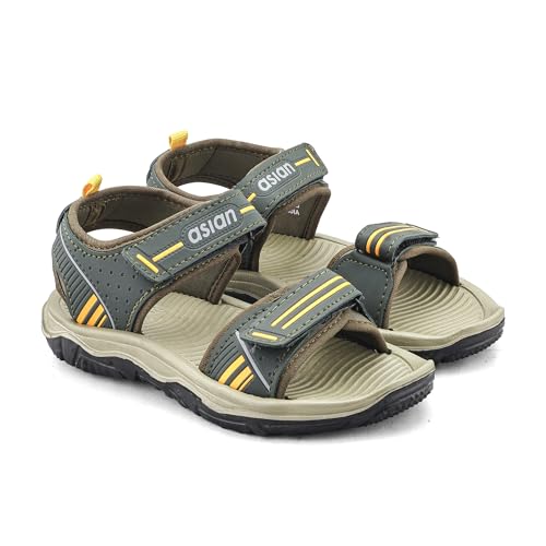 Image of ASIAN Virat Junior-13 Kids Sports Velcro Sandals | Lightweight & Anti-Slip Sole for Daily Use & Play