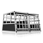 CADOCA® Trasportino Cani XL 89x70x51cm Richiudibile Alluminio Impermeabile Box Auto Cagnolini