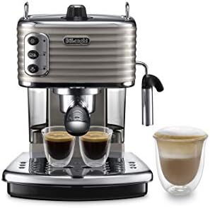 De'Longhi Scultura Traditional Barista Pump Espresso Machine, Coffee and Cappuccino Maker, ECZ351BG, Champagne