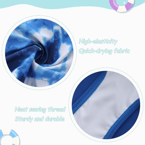 Image of Girls One Piece Swimsuits Short Sleeve Swim Dress for Girls Hawaiian Skirted Bathing Suit Summer Swimwear 3-16 Years