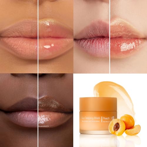 Image of FeiCuiYun Lip Sleeping Mask, Moisturization and Antioxidants, Nourish, Hydrate, Flaky, Dry Lips (01#Yellow peach)