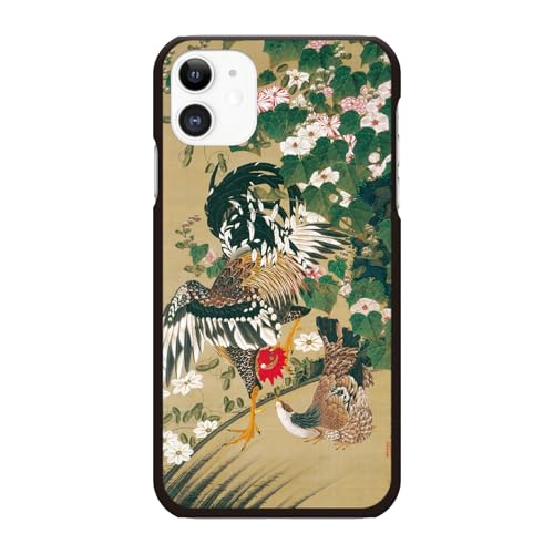 ブレインズ iPhone Air 対応 ハード ケース カバー 若冲 芙蓉双鶏図 伊藤若冲 若冲グッズ 日本画 水墨画 和柄 和 日本 メンズ 和風 鶏 ニワトリ にわ鶏 鳥 動物 エアー スマホケース アイフォン アイホン 国産 個性的 ユニーク プラス