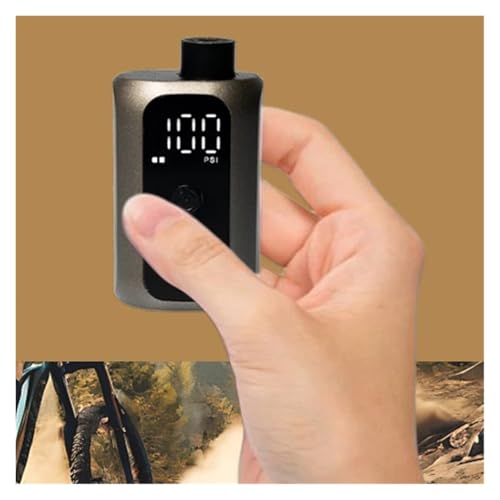 Mini inflador de neumáticos portátil de 100 PSI con pantalla digital para bicicletas 5