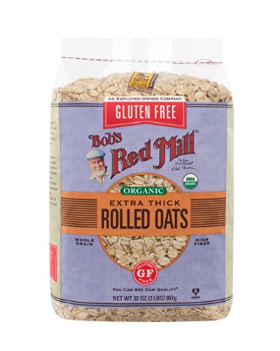 Bob's Red Mill Gluten Free Organic Extra Thick Rolled Oats, 32 Oz (4 Pack) #TOP1