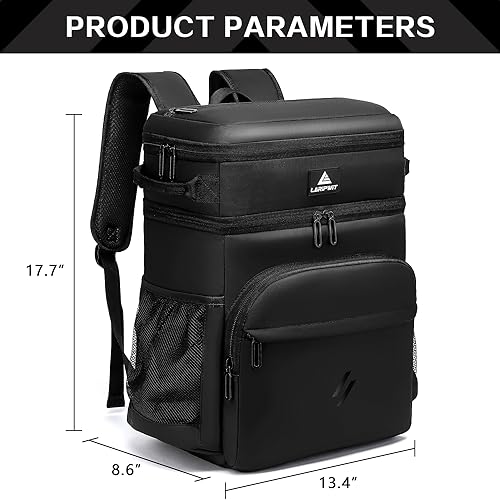 Image of Laripwit 54 /40 Cans Backpack Cooler Insulated Leak-Proof Large Cooler Backpack Double Deck Lunch Backpack for Men Women - Perfect Soft Cooler Bag for Tactical, Camping, Picnic, Beach, Hiking