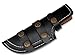 Whole Earth Supply Black Thick Leather Tracker Sheath Blade Knife Blanks Knives Case Large Big
