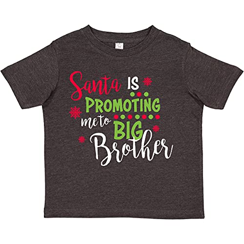 inktastic Santa is Promoting Me to Big Brother Toddler T-Shirt 2T Vintage Smoke 2df36