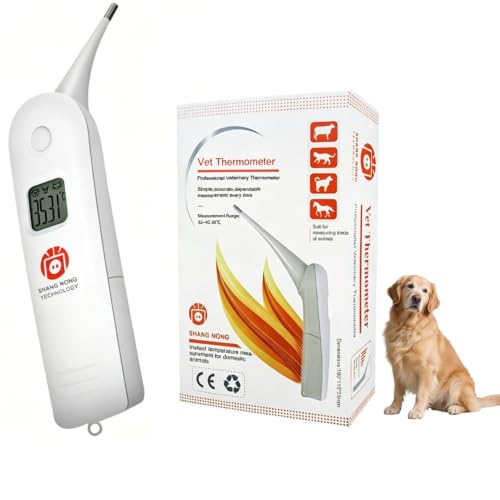 Animal Electronic Ehermometer Pet Thermometer Digital Thermometer is a Fast Rectal Thermometer for Dogs,Horse, Cats, Pigs,Sheep