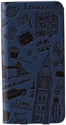 iPhone 6 Plus Case - OZAKI O!coat Travel Leather Folio Case with Two Pockets For iPhone 6 Plus (5.5) / Front and Back Protection / Premium Look & Feel / Lens Protector / Magnetic Closure - London