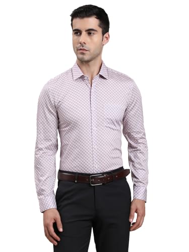 Chemise ajustée en coton mauve Turtle, idéale du bureau aux dîners habillés