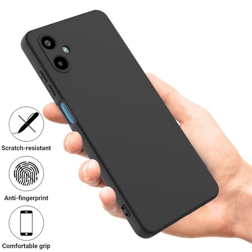 Image of Back Cover for Samsung Galaxy F06 5G / M06 5G | Full Camera Protection | Premium Liquid Silicon Case | Flexible Bumper Case for Samsung Galaxy F06 5G / M06 5G (Black)