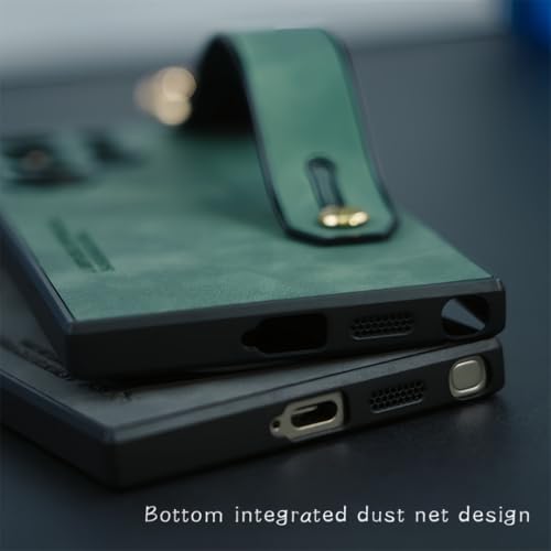 Coque Samsung S23 Plus grise en silicone cuir protégeant l'appareil photo
