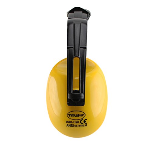 Titus Economy Series Earmuffs - Yellow 21 Nrr Rated - Hearing Protection #TOP1
