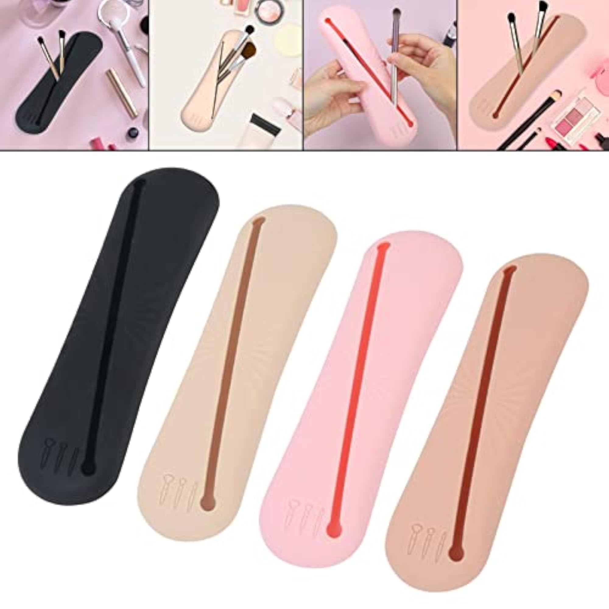 Makeup Brush Organizer Bag for Beauty Organizers