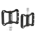 Pedal de aluminio MTB: el reposapiés está cortado con precisión de aluminio de alta resistencia, todo el cuerpo del pedal está presionado de una pieza, lo que prolonga significativamente la vida útil del producto; La superficie anodizada evita la oxidación y mejora la resistencia al rayado, haciéndola más robusta y más ligera que un pedal normal.