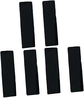 Mikinona 6piezas Mats Antideslizantes De Cowhide Para Guqin De Protector De Suelo Accesorios Útiles Para Instrumentos Musicales Color Negro