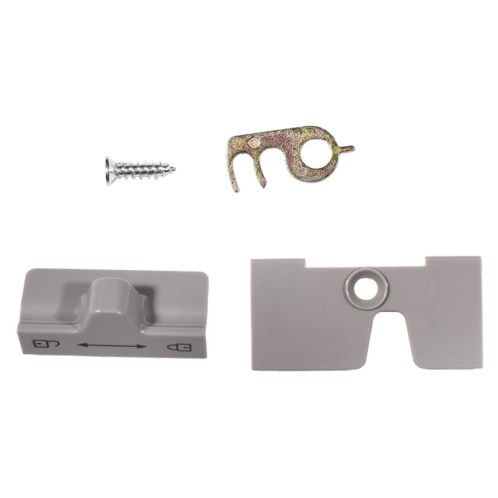 Serrure de Porte complète Grise pour réfrigérateur série RM7 Caravane Camping-Car Compatible avec réfrigérateur Dometic 2412757300