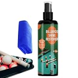 Billardkugelreiniger – 100 ml Billardkugel-Restaurer | Poolkugel-Reiniger-Spray mit Handtuch, hochwirksamer Kratzer-Reparaturnebel, Reinigungsmittel, Reparaturmittel, Polierflüssigkeit für Männer und