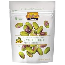 Setton Farms Naturally Raw Shelled Pistachios, No Shell, Non-GMO Project Verified, Certified Gluten Free, Vegan and Kosher, Heart Healthy Snack, 5 Oz. Also perfect for making Dubai Chocolate