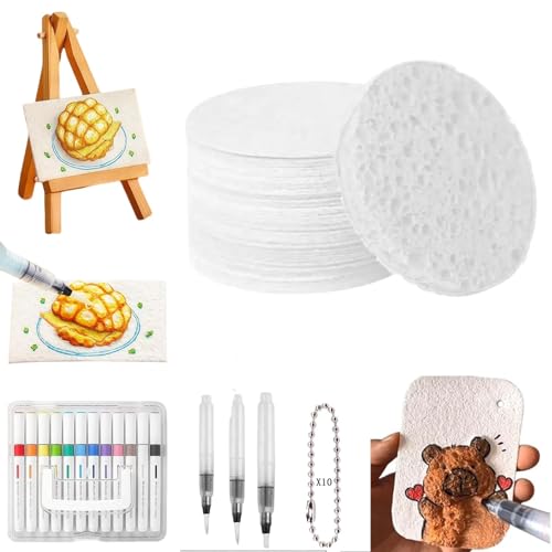 JJKTO DIY Bubble Popcorn Drawing Pens,3D Art Safe Pen for Greeting Birthday Cards Kids,Magic DIY Texture Painting Paper for Kids Art Craft,foam Texture Painting Pape