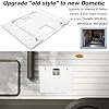 94946 RV Water Heater Access Door Conversion Kit Replacement fit for Atwood 6 Gallon Heaters for Dometic WH-6GEA, WH-6GA, WH-9GEA, with 12.5" x 16.5" Cutout - White