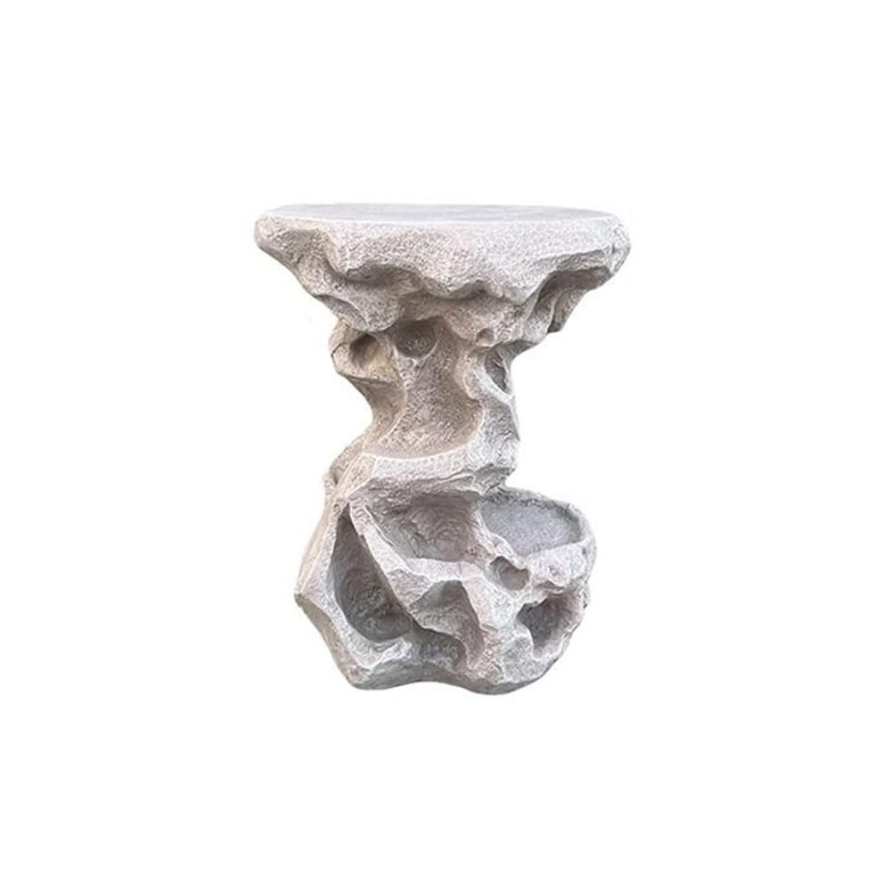 Hhmmei2024-23 Bonsai Rack Indoor Qutdoor New Chinese Imitate Rocks Base, Home Gardening Resinous Display Stand Bonsai base