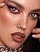 OUFER Nose Rings Hoops, 20G Clear CZ Double Hoop Nose Ring, 316L Surgical Steel Hinged Segment Nose Rings For Women, Inner Diameter 7MM Cartilage Rook Helix Lobe Tragus Daith Earrings-Silver