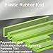 Purzen Polyurethane PU Square Rod, High Elasticity Wear Resistant Plastic Bar, Abrasion Resistant Engineering Material for Industrial Machinery and Mechanical Parts,3mmx10mmx500mm（2pcs）