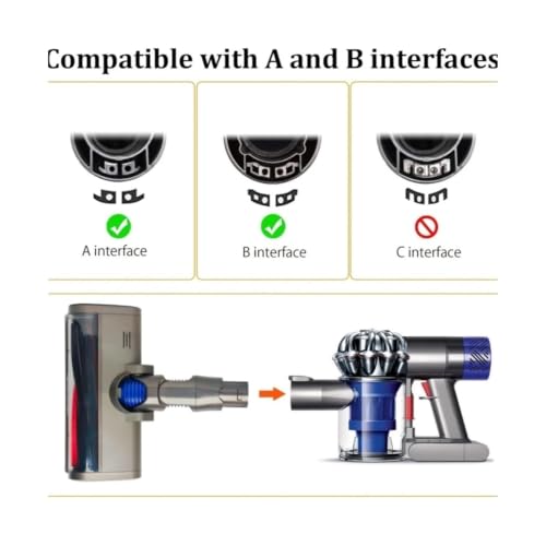 Détection poussière Dyson V6 DC62 grâce à la tête LED blanche active - 5