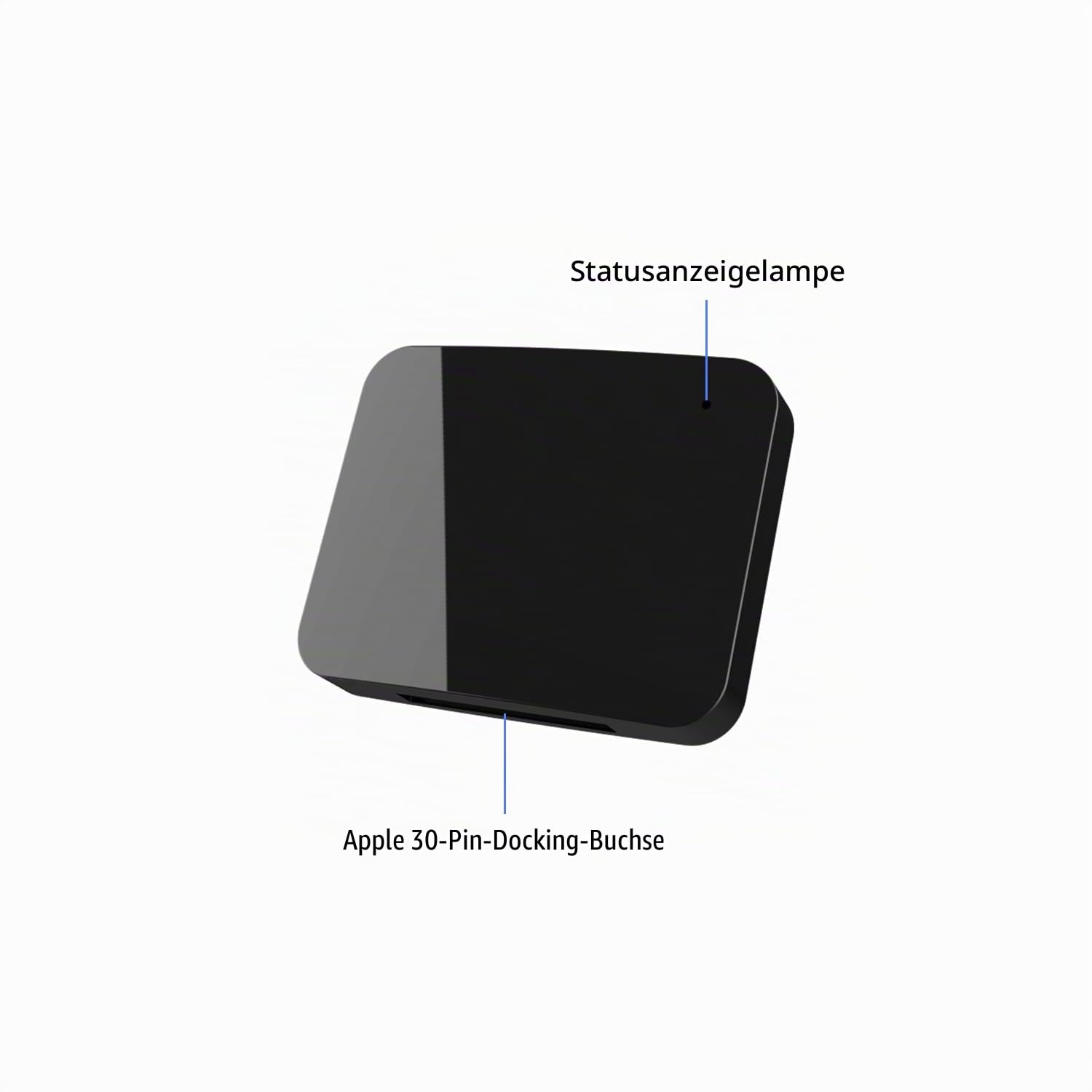 Bluetooth 5.0 A2DP Musik-Audio-Stereo-Empfänger-Adapter für Bose Sounddock iPhone iPad iPod Dock Lautsprecher 30 Pin iPhone iPod Dock Lautsprecher, Nicht geeignet für alte Sounddock1