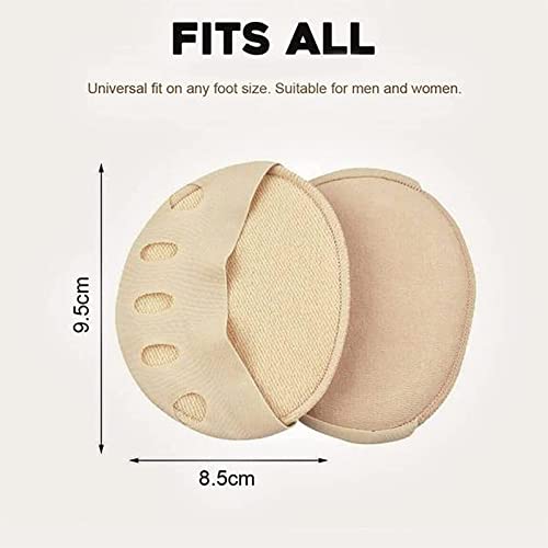 Image of Cushioning Ice Silk High Heel Insoles, Ufootdepot Fabric Forefoot Pads for Women, Foot Comfort Pads, Comfortable Non-Slip Toe Cushion Pads (3pairs -B)