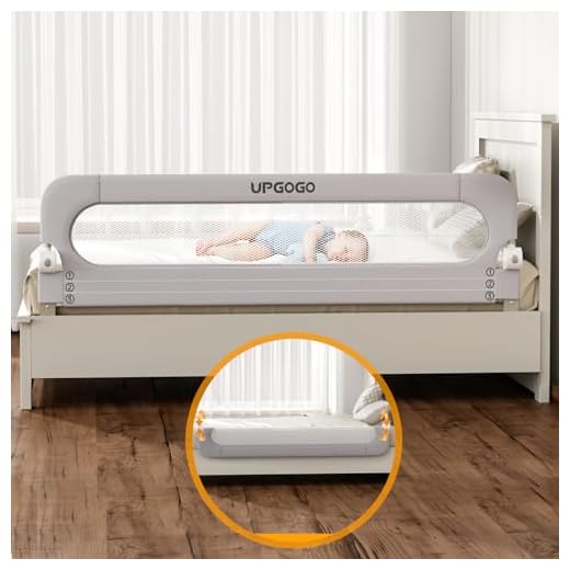 23+ Creative Camper Bunk Bed Ideas for Your Next Adventure 4 UPGOGO Folding Bed Rail for Toddlers,Baby Bed Rail Guard with Reinforced Anchor Safety System,Fit Bunk,Full Size,Queen,King,Twin(Grey,71"x23.6")