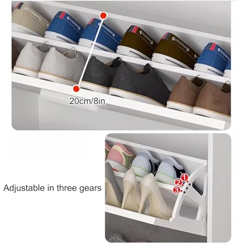 Étagère à chaussures rabattable fine pour libérer les couloirs encombrés - 5