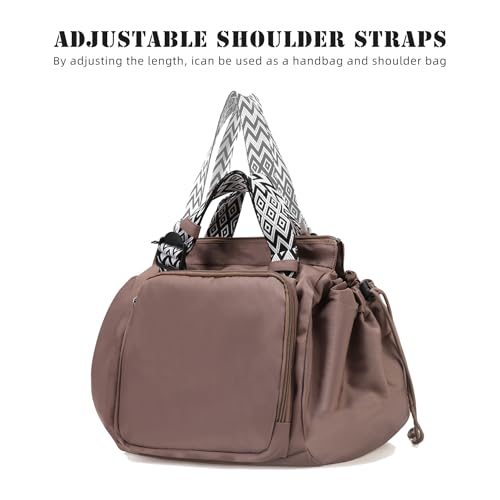 Large Capacity Portable Backpack Tote Bag For Car Travel, Lightweight Foldable Nylon Shopping Bag with 15 Pockets2