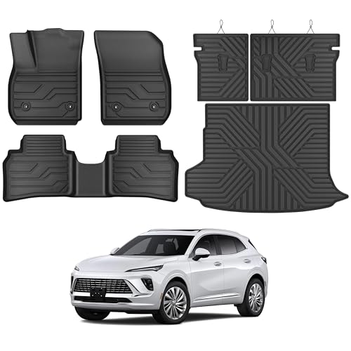 KARPAL Floor Mats for 2021-2025 2026 Buick Envision All Weather TPE Protection Floor Liners Full Set Car Mats Accessories Front & 2nd & Cargo Liner & Backseat Mat