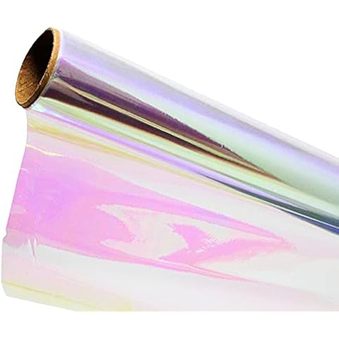Bright Ideas 70cm x 2m Florist Flower Iridescent Film Cellophane Gift Wrap Perfect for DIY Flower Bouquet Wrap Wedding Birthday Present Gift Package Wrapping Cover