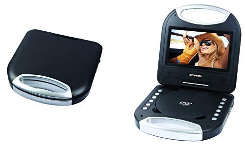 Sylvania SDVD7049 7-Inch Portable DVD Player with Handle, Black