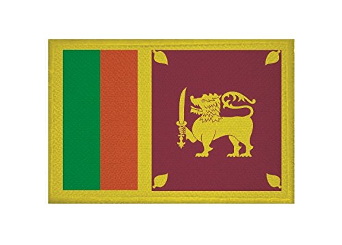 Toppa con bandiera dello Sri Lanka: applicazione termoadesiva ricamata (3,5x1,75 pollici) - Italia