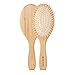Produktbild Navaris Bambus Haarbürste Holz Borsten - ovale Naturbürste Paddle Brush mit Massage Noppen für die Kopfhaut - Haar Bürste nachhaltig und vegan
