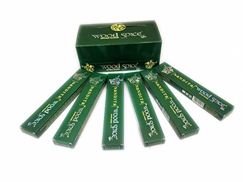 Nandita 3 x WOOD SPICE Incense sticks (3 Packs of 12 sticks) 15g