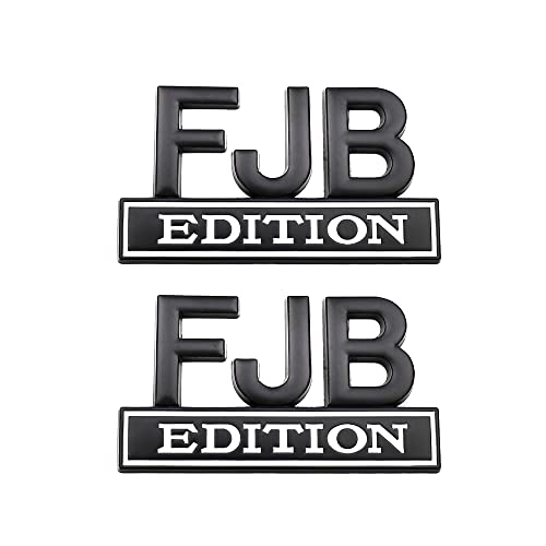 2 Pcs FJB Edition Emblem Car Side Rear Front Hood