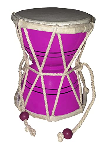 GT manufacturers Damru Damroo Percussion Indian Music Instrument Damaru Folk Bhajan Kirtan Pooja