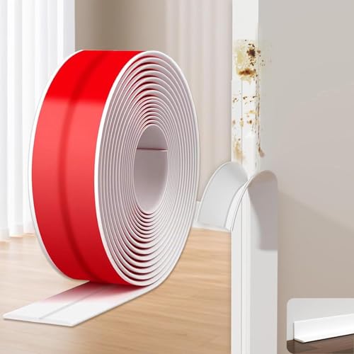 Bandes autocollantes de protection de bordures blanches, 300 x 2 cm, plinthe flexible et souple, bandes décoratives autocollantes pour portes, fenêtres, murs, cuisines, protection des angles