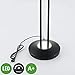 Produktbild LINDBY LED Stehlampe 'Dimitra' dimmbar (Modern) in Schwarz aus Metall u.a. für Wohnzimmer & Esszimmer (A+, inkl. Leuchtmittel) - Wohnzimmerlampe, Stehleuchte, Floor Lamp, Deckenfluter, Standleuchte