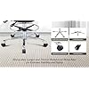 Height Adjustable Rolling Shop Stool with Back Support - Kitchen Stool with Wheels Heavy Duty for Salon, Spa, Massage, Tattoo, Esthetician - Extra Thick for Extreme Comfort