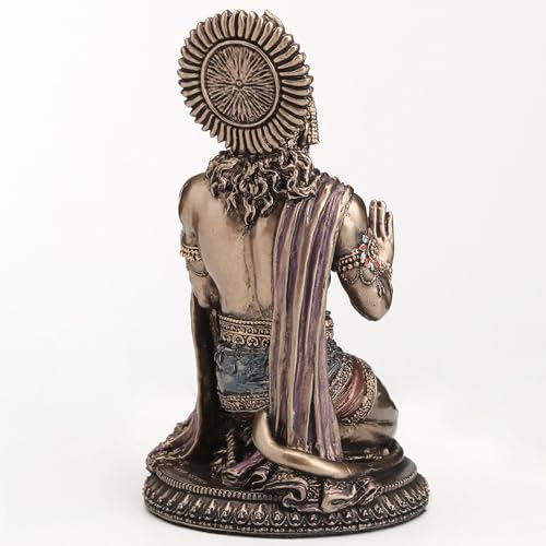 Estatua Hanuman de Resina y Bronce 3.75 pulg. miniatura 7
