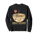 Photo Gallery miso felice divertente ramen noodles amante grafica felpa Photo Gallery miso felice divertente ramen noodles amante grafica felpa